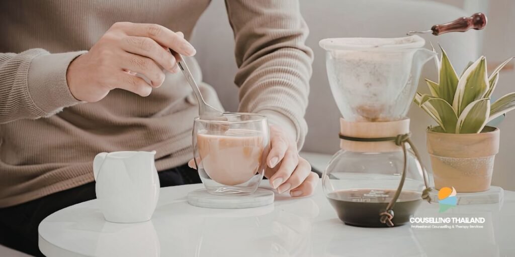 คนนั่งชงกาแฟ Hurkle-Durkle